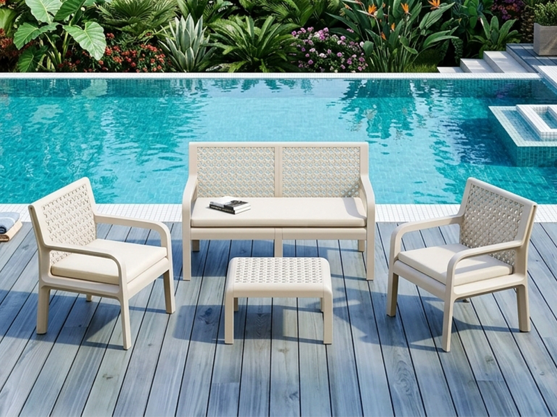 Imperial Serenity 4-Piece Outdoor Patio Set (Cemel)