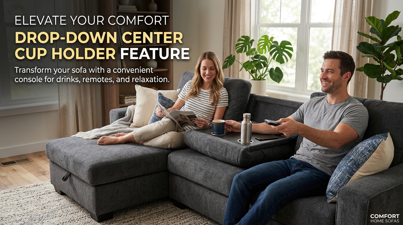 Drop-Down Center Cup Holder 