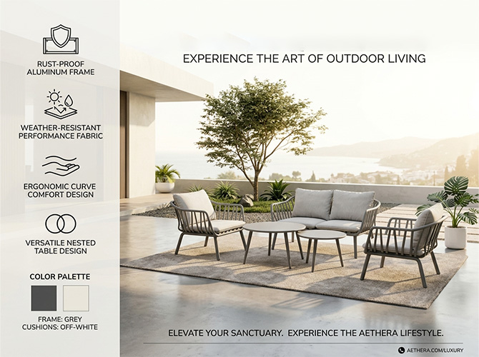 Paradise Premium Outdoor Wicker Patio Lounge Set grey
