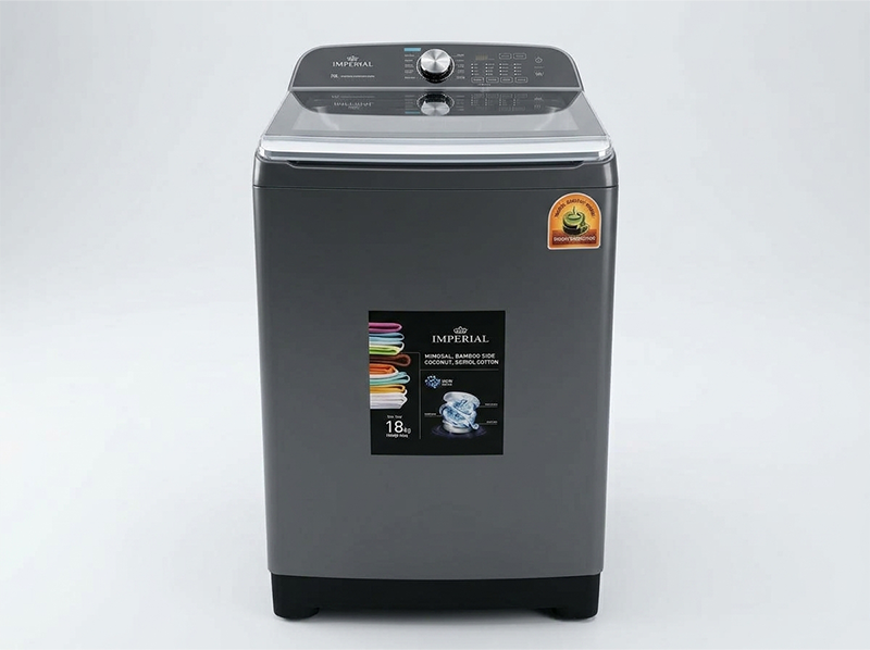 Jumanji Automatic Washing Machine (18kg, Metallic Steel)